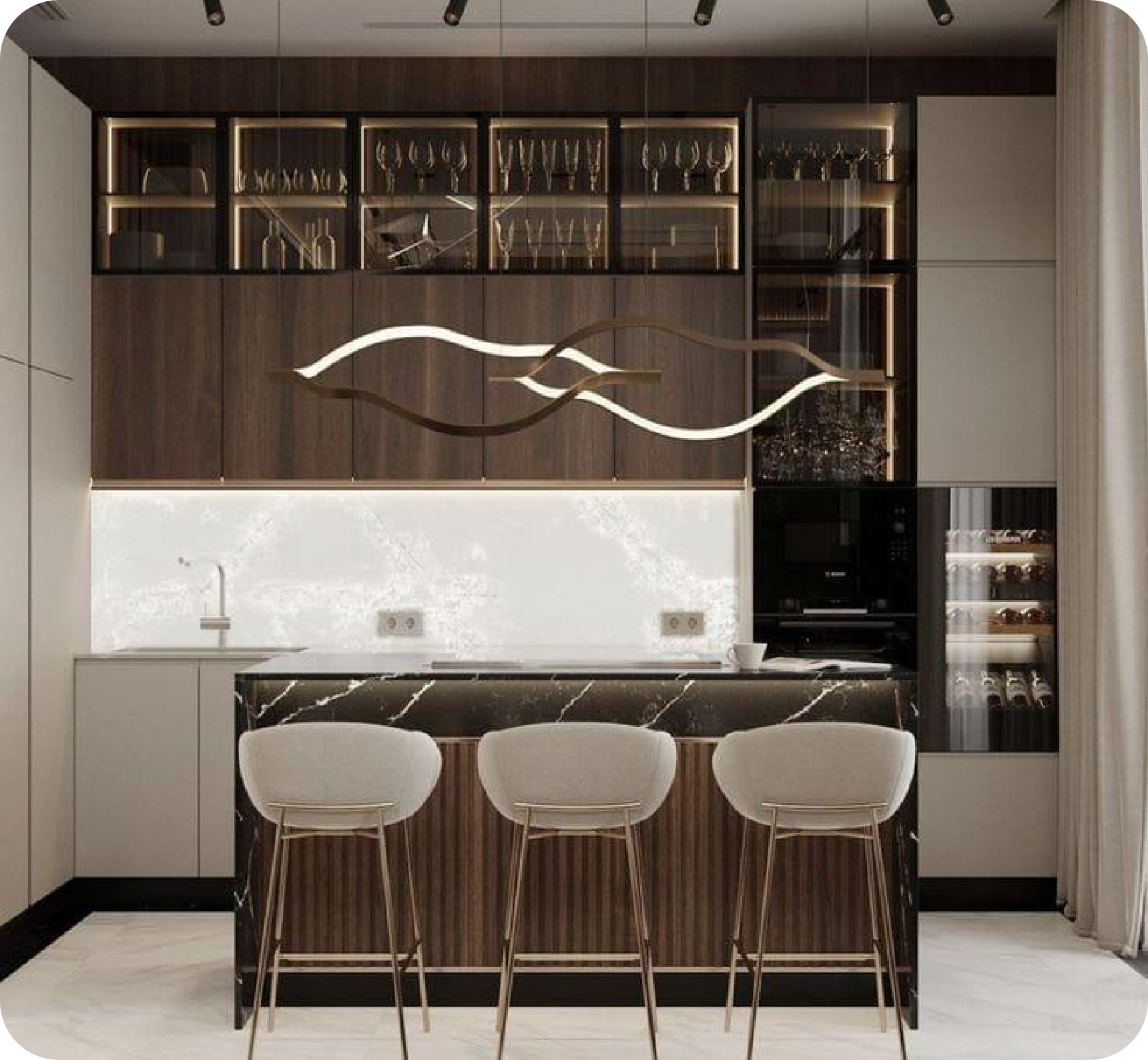 مشروع مطبخ أنيق